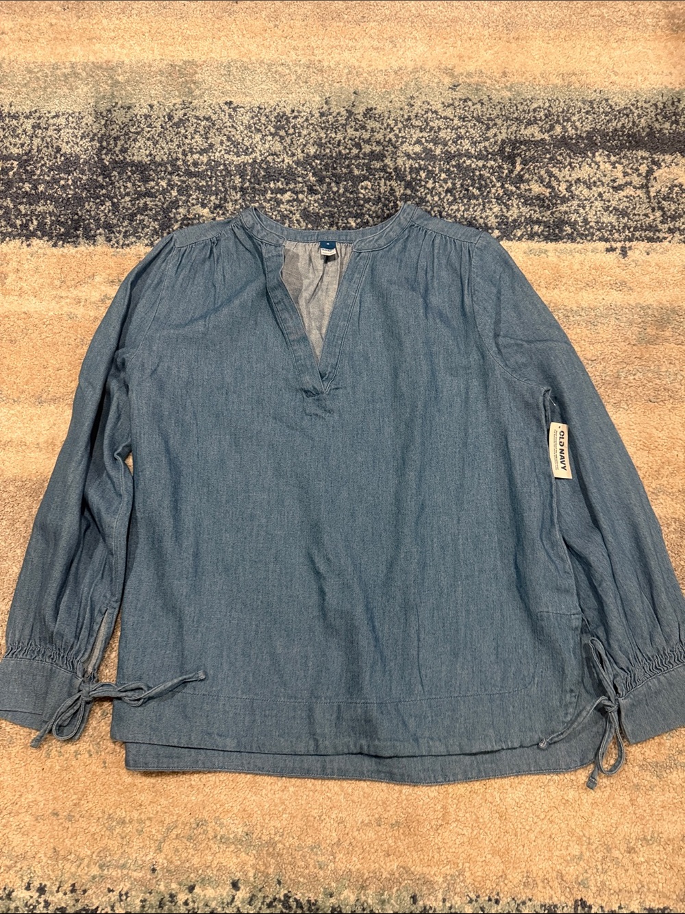 Old Navy Chambray Button-Front Shirt - Blue NWT